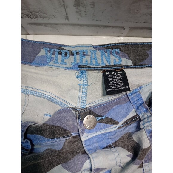VIP jeans blue camo Juniors size 15/32 Cargo Pockets Jogger - Picture 8 of 13